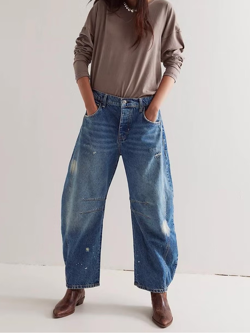 We the Free Good Luck Barrel Jeans